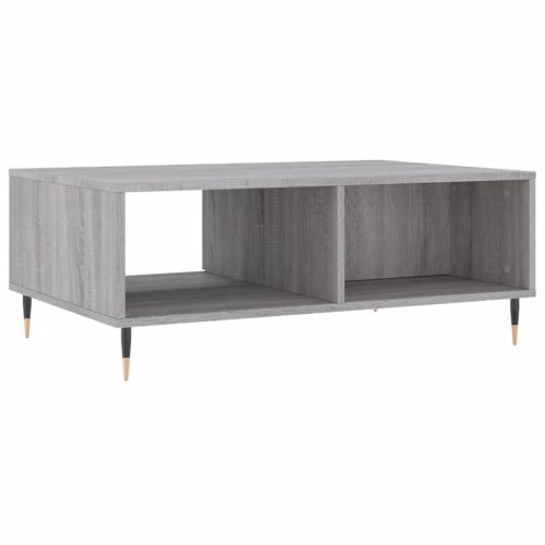 Sofabord 90 x 60 x 35 cm i konstrueret træ - grå sonoma-eg