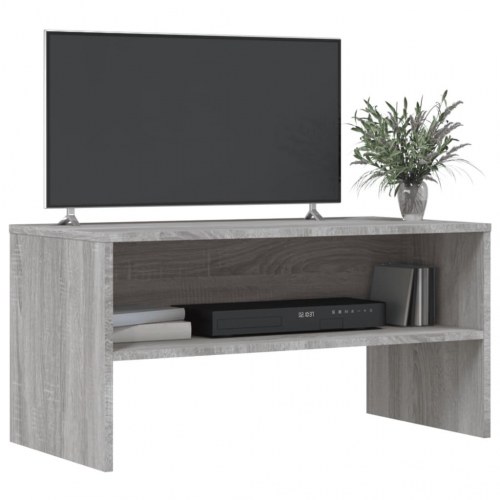 TV-bord 80 x 40 x 40 cm i konstrueret træ - grå sonoma-eg