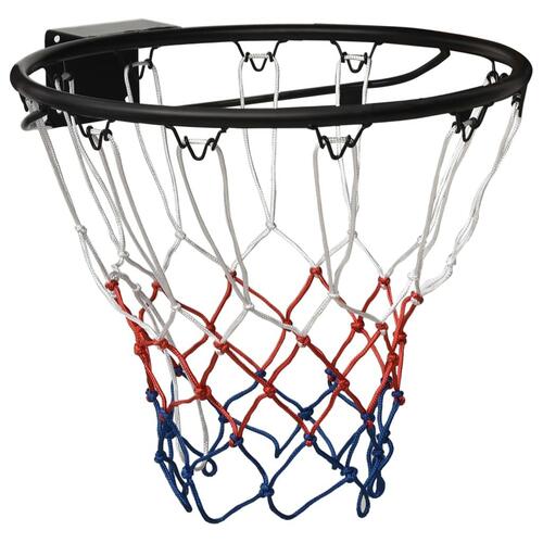 Basketkurv 45 cm stål sort