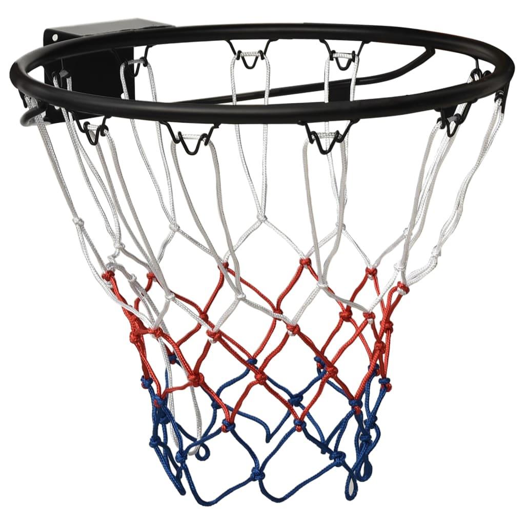 Basketkurv 45 cm stål sort