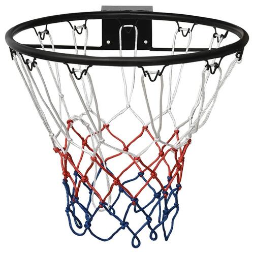 Basketkurv 45 cm stål sort