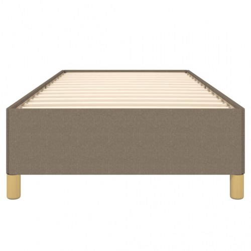 Sengeramme i stof 80 x 200 cm uden madras - gråbrun