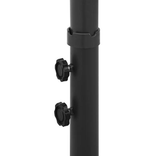 Dobbelt parasol med stålstang 600 cm sandfarvet