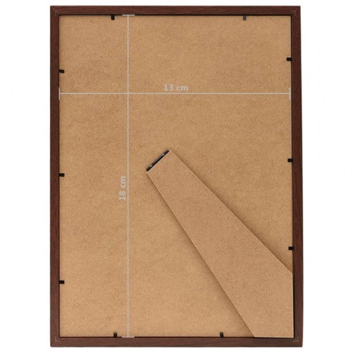 Billedrammer 5 stk. til bord 13x18 cm mørkerød