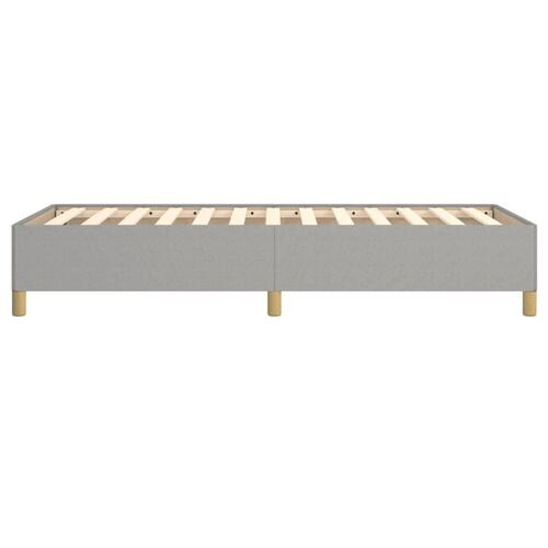 Sengeramme uden madras Lysegrå 90x190 cm Stof