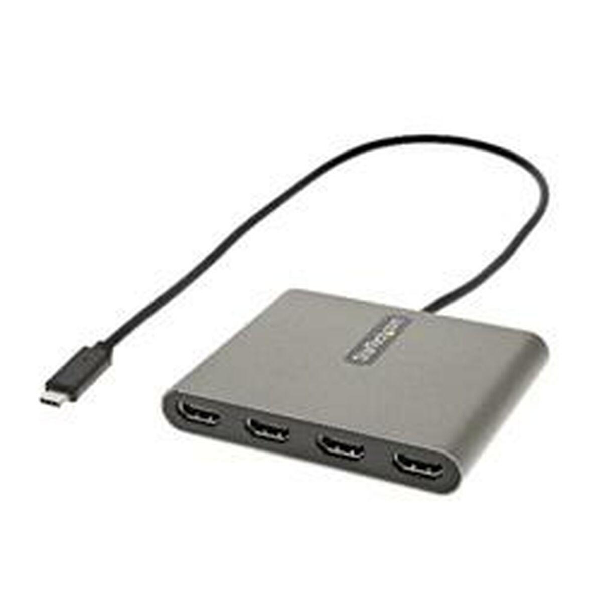 Startech USB-C til 4x HDMI-adapter - Grå