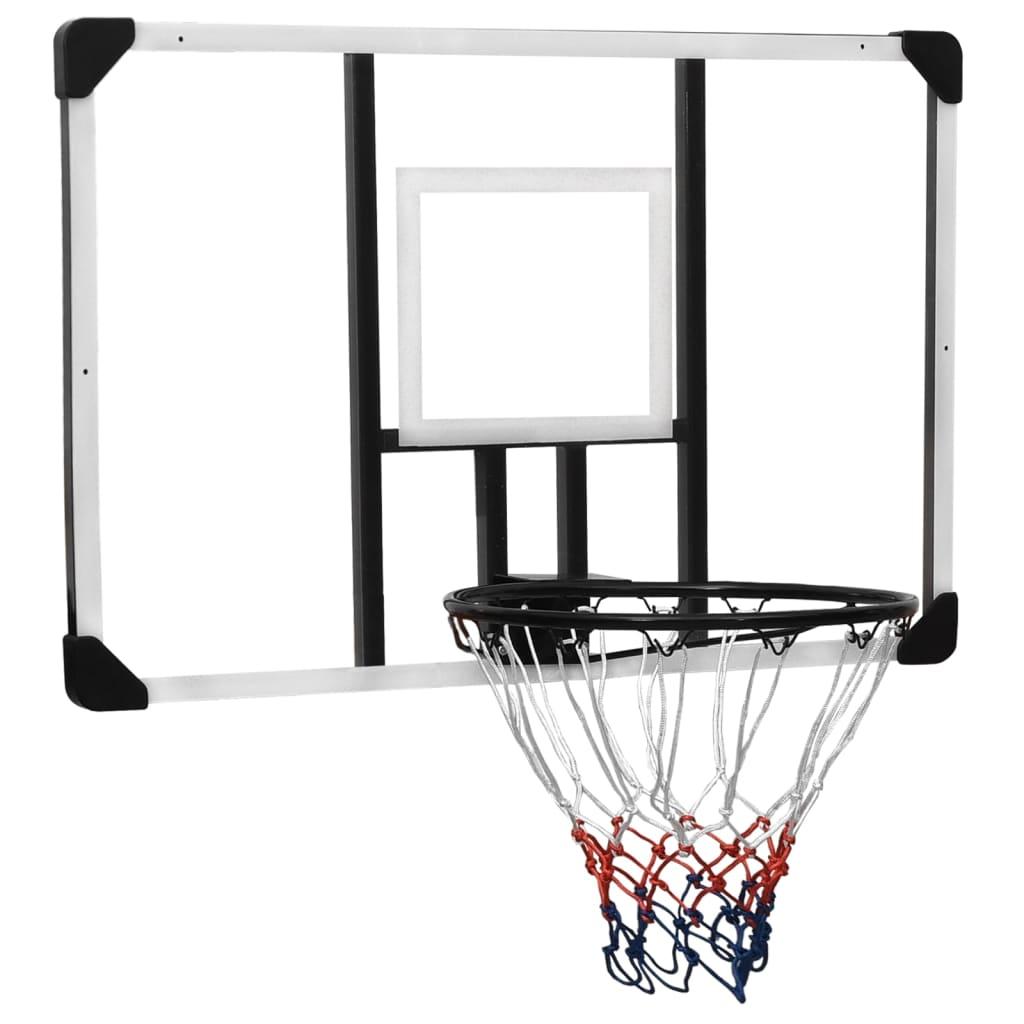 Basketballkurv Med Plade 106x69x3 Cm Polycarbonat Transparent