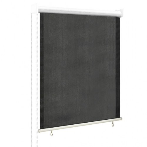 Udendørs rullegardin 60 × 140 cm - antracitgrå HDPE