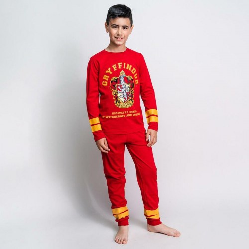 Harry Potter nattøj til drenge - rød, 7 år, 100 % bomuld