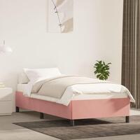 Sengeramme 90x200 cm fløjl pink