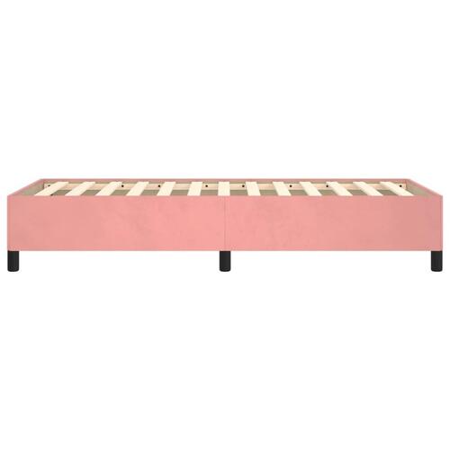 Sengeramme 90x200 cm fløjl pink