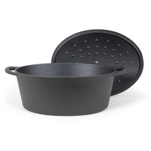 Livoo stegegryde 34 cm 7 l oval sort
