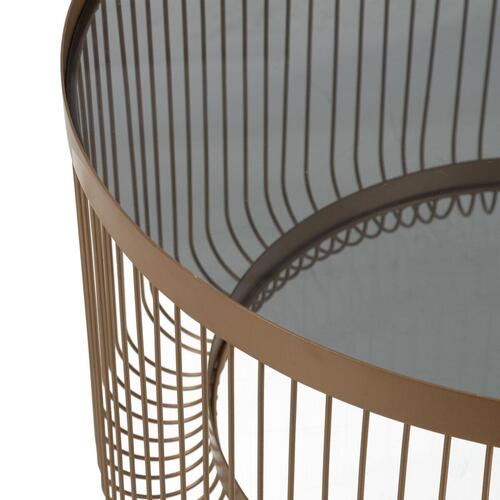 Sofabord 81 x 81 x 45,5 cm Krystal Metal