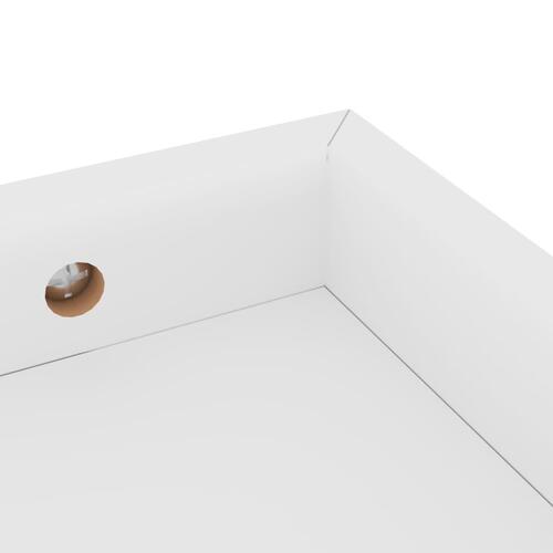 Væghylder med kanter 2 stk. 40x15x4 cm MDF hvid