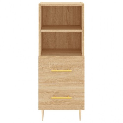 Skænk 34,5x34x90 cm konstrueret træ sonoma-eg