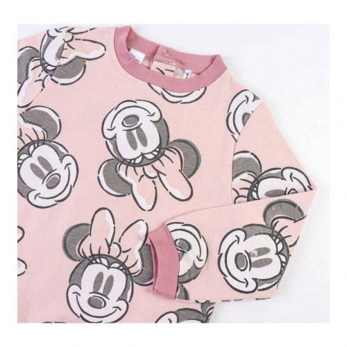 Minnie Mouse træningsdragt til piger - Pink/Okker - 18 mdr.