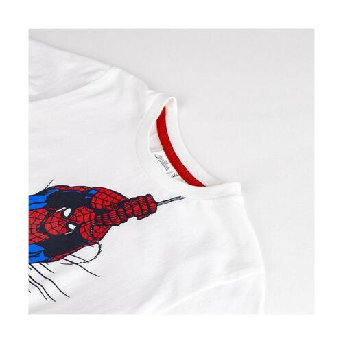 Sæt med tøj Spider-Man Hvid Børns 7 år