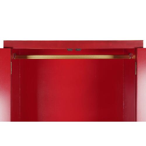 Skab 85,5 x 50,5 x 186,2 cm Gran Rød Træ MDF