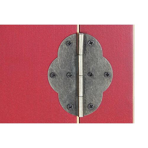 Skab 85,5 x 50,5 x 186,2 cm Gran Rød Træ MDF
