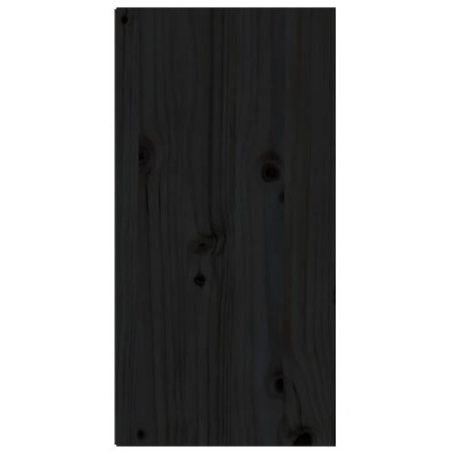 Vægskab 30x30x60 cm massivt fyrretræ sort