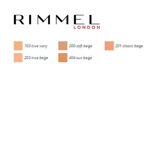 Flydende makeup foundation Lasting Matte Rimmel London 203-ægte beige