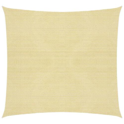 Solsejl HDPE firkantet 3,6x3,6 m beige