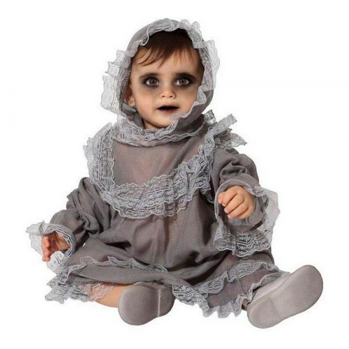 Kostume til babyer Halloween, grå - 6-12 måneder (2 dele)