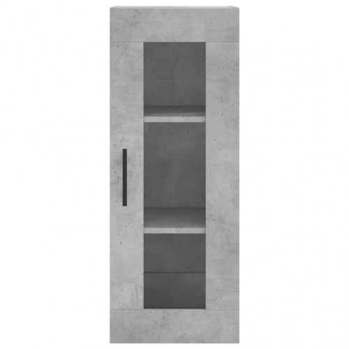 Vægskab 34,5 × 34 × 90 cm - betongrå med glaslåge