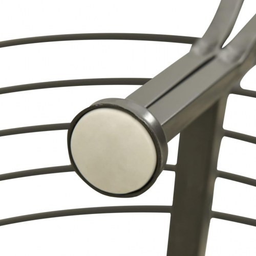 Havebænk til træ 160 cm halvrund stål