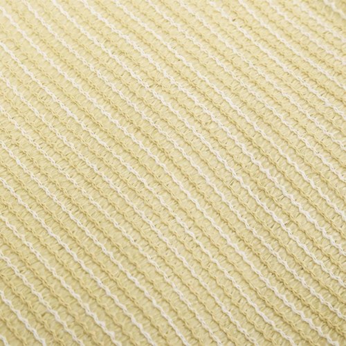 Solsejl HDPE trekantet 3,6 × 3,6 × 3,6 m - beige