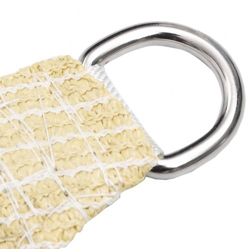 Solsejl HDPE trekantet 3,6 × 3,6 × 3,6 m - beige