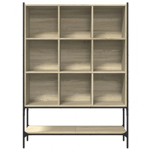 Bogreol 102x30x141,5 cm konstrueret træ sonoma-eg