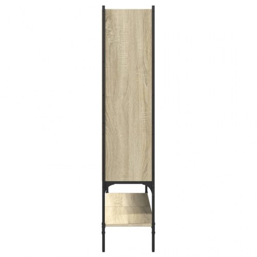 Bogreol 102x30x141,5 cm konstrueret træ sonoma-eg
