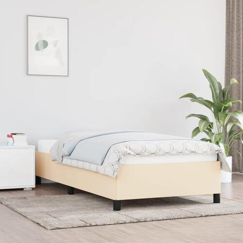 Sengeramme uden madras 80x200 cm stof cremefarvet