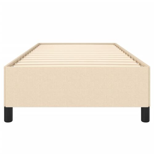 Sengeramme uden madras 80x200 cm stof cremefarvet