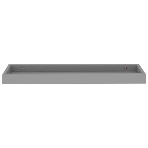 Svævehylder 2 stk. 60x15x4 cm MDF grå