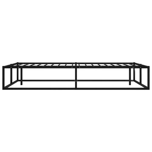 Sengestel 120x200 cm metal sort