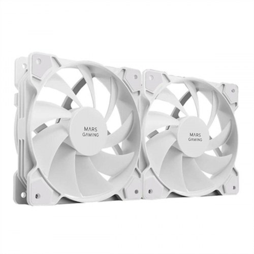 PC blæsere Mars Gaming MFPROX2W 120 mm - Hvid (2-pak)