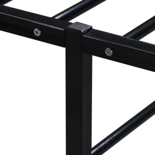 Sengestel 140x200 cm metal sort