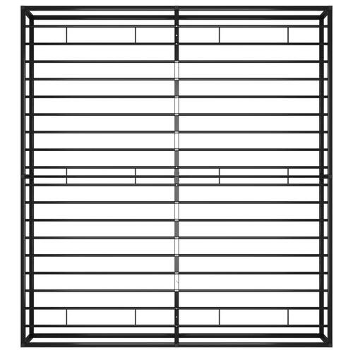 Sengestel 140x200 cm metal sort