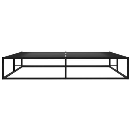 Sengestel 200x200 cm metal sort