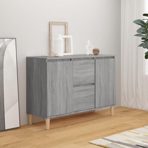 Skænk 101x35x70 cm konstrueret træ grå sonoma-eg