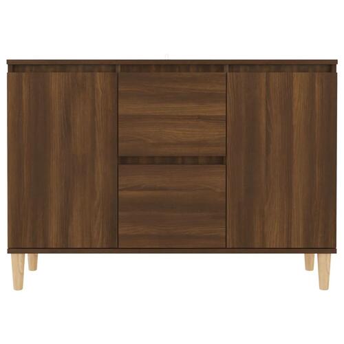 Skænk 101x35x70 cm konstrueret træ brun egetræsfarve