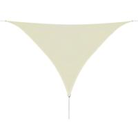 Solsejl HDPE trekantet 5x5x5 m creme