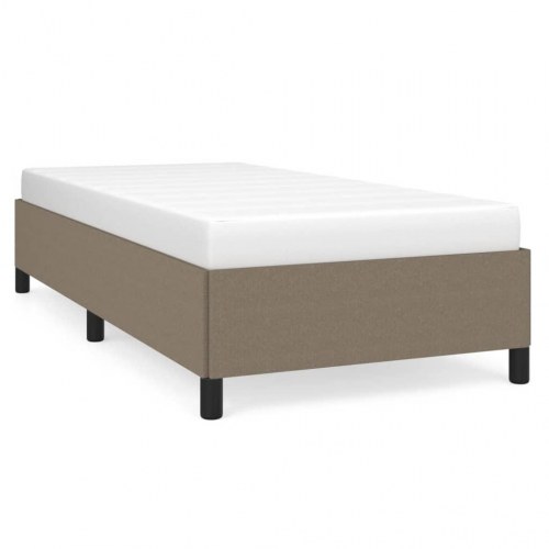 Sengeramme uden madras 90×190 cm i stof - gråbrun
