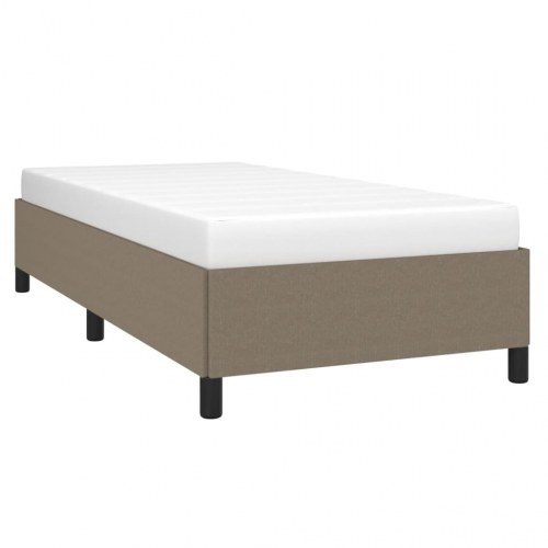 Sengeramme uden madras 90×190 cm i stof - gråbrun