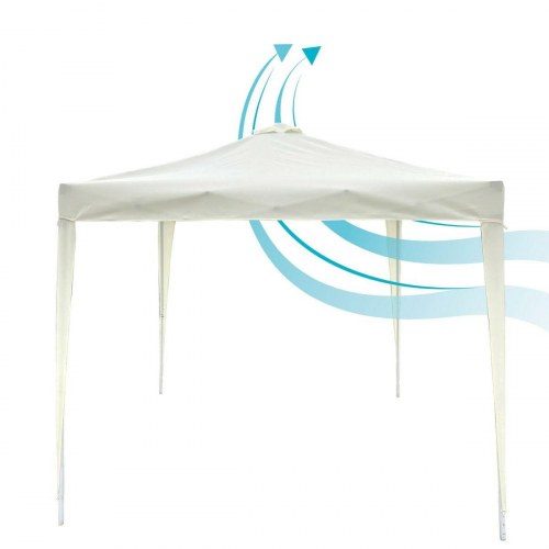 Aktive Max-Air havepavillon 300 × 300 × 250 cm - hvid, stål/klæde