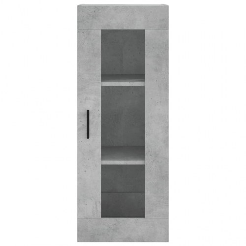 Vægskab med glasdør 34,5 x 34 x 90 cm - betongrå
