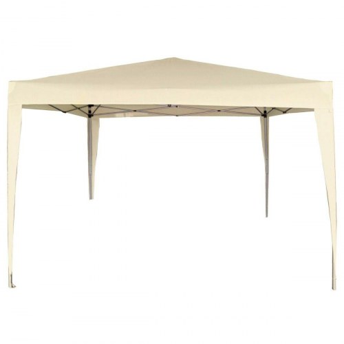 Aktive gazebo 300 x 240 x 300 cm - flødefarvet, stål/ plastik, foldbar