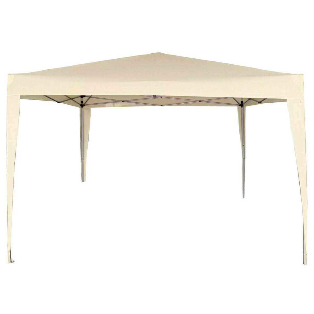 Aktive gazebo 300 x 240 x 300 cm - flødefarvet, stål/ plastik, foldbar
